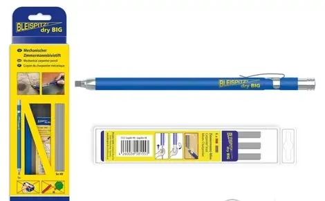 Bleispitz Dry Big mechanikus ácsceruza és 6 betét Prémium